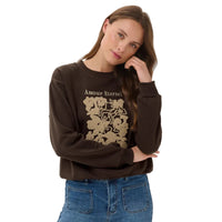 Kaffe Womens Sweatshirt Roseanne Coffee Bean