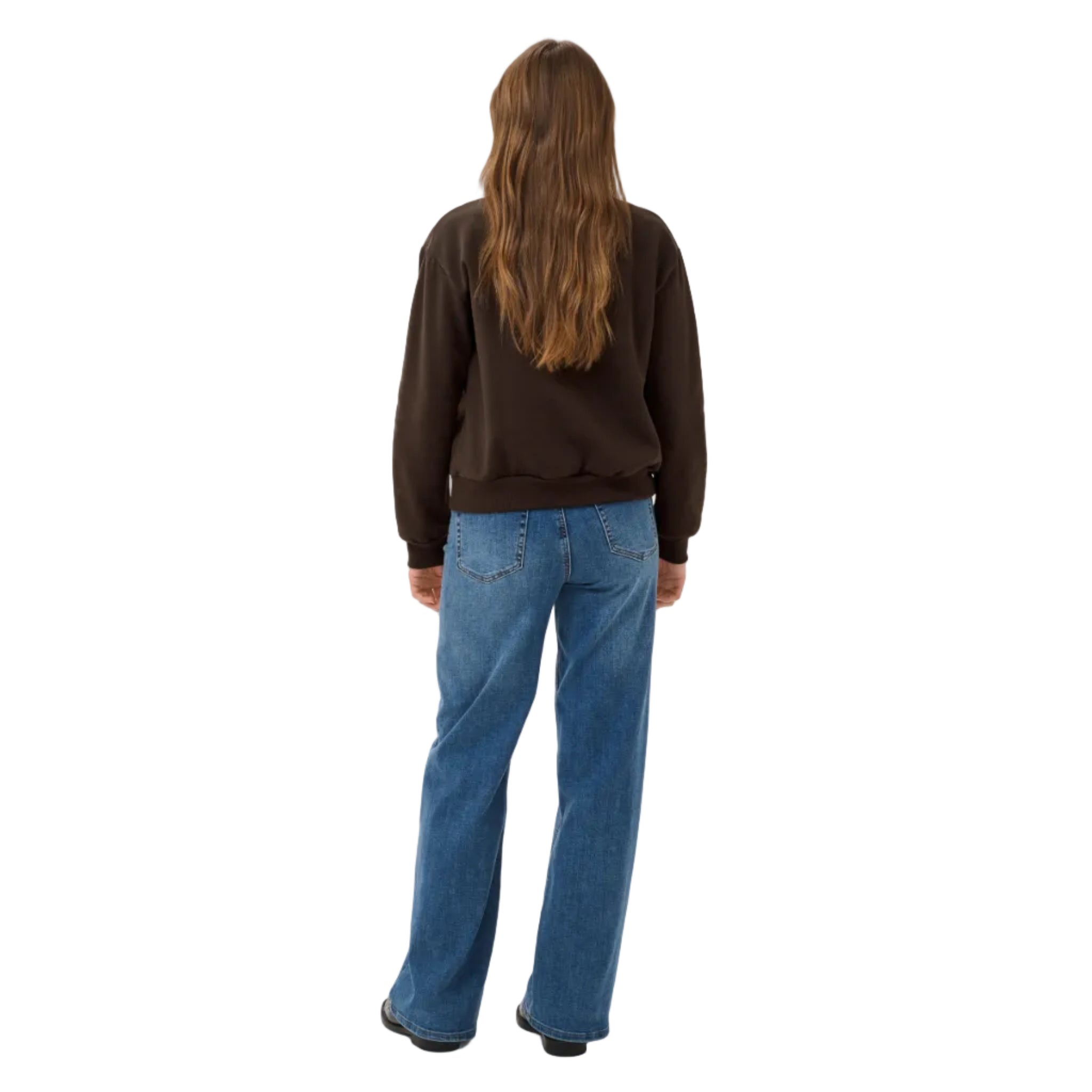 Kaffe Womens Sweatshirt Roseanne Coffee Bean