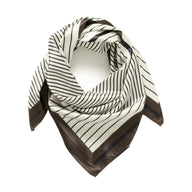 Kaffe Womens Scarf Scarfina Black/Chalk/Coffee Bean