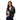 Kaffe Womens Cardigan Grith Grey Melange/Black Check