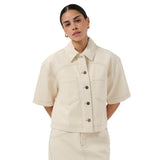 Kaffe Womens Shirt Catharina Denim Off White Washed