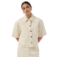 Kaffe Womens Shirt Catharina Denim Off White Washed