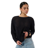 Kaffe Womens Pullover Abalina Knit Black Deep
