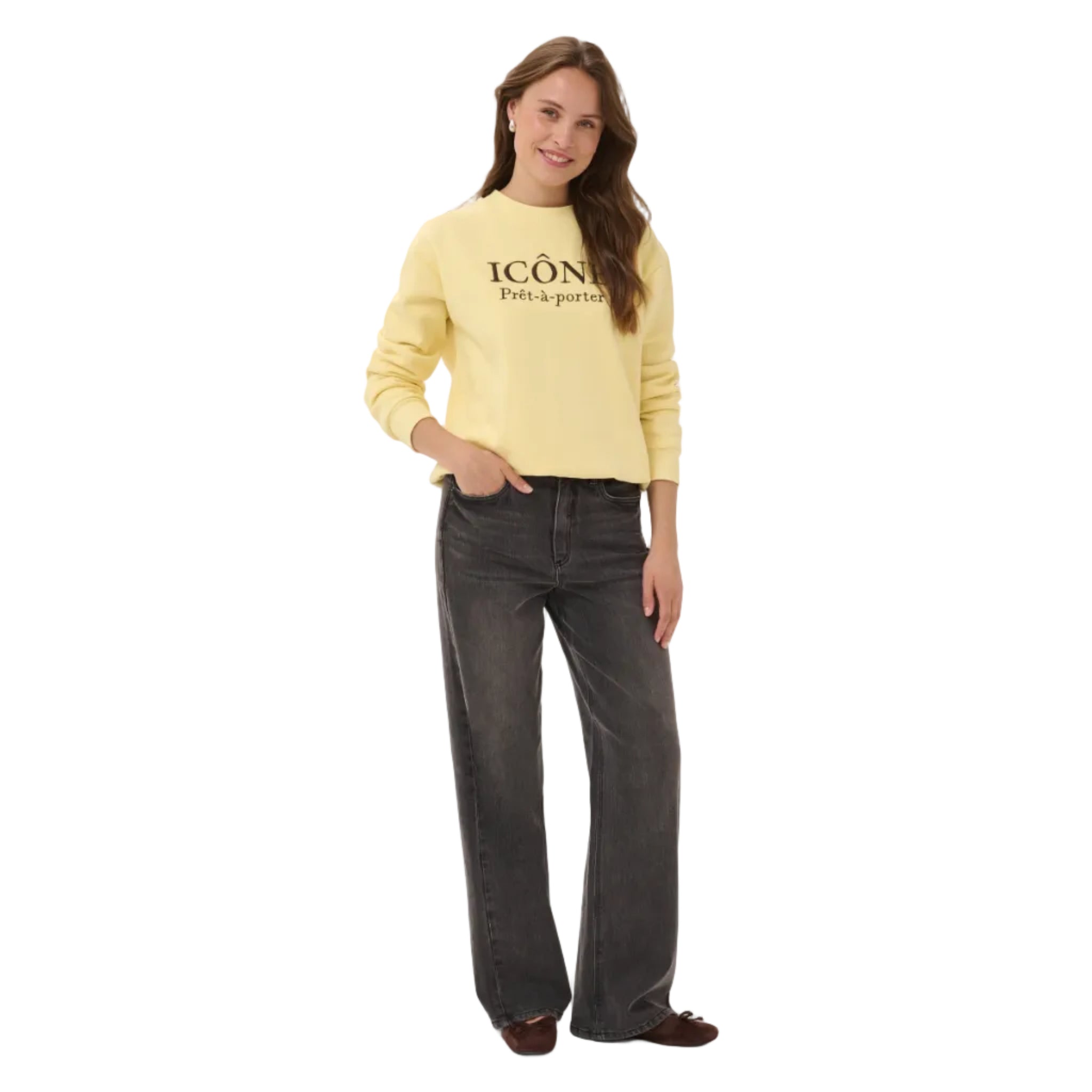 Kaffe Womens Sweatshirt Roseanne Sunlight