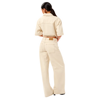 Kaffe Women's KAcatharina High Waist Off White Washed Jeans