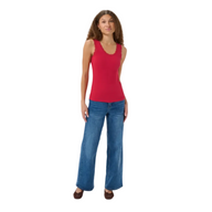 Kaffe Women's Top Omi Crimson