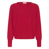 Kaffe Womens Jumper Lizza Batwing Crimson