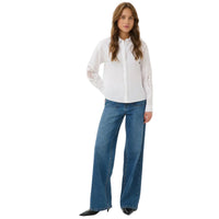 Kaffe women's Suzi shirt in optical white