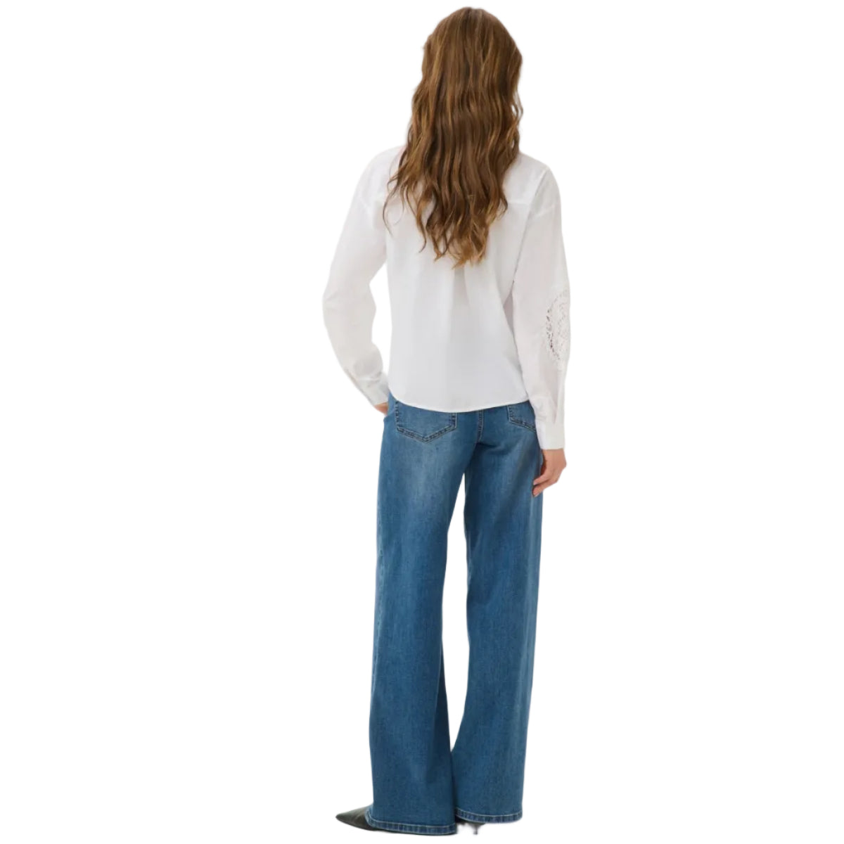 Kaffe women's Suzi shirt in optical white