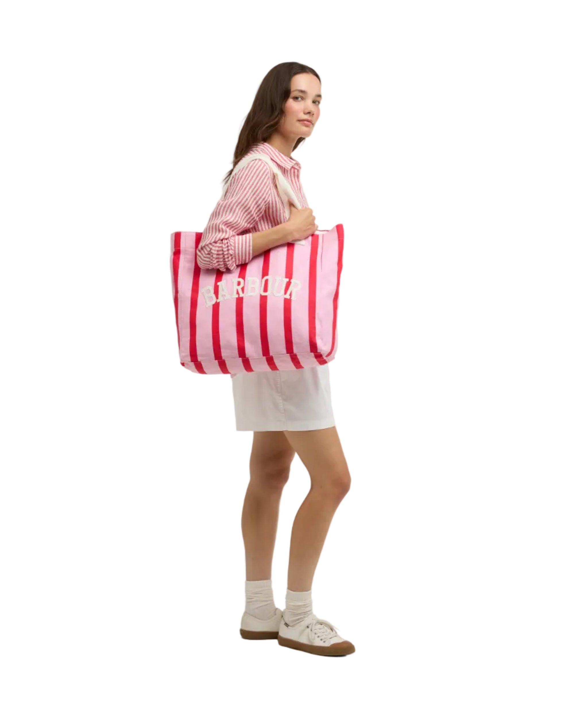 Barbour Womens Tote Bag Emily Stripe