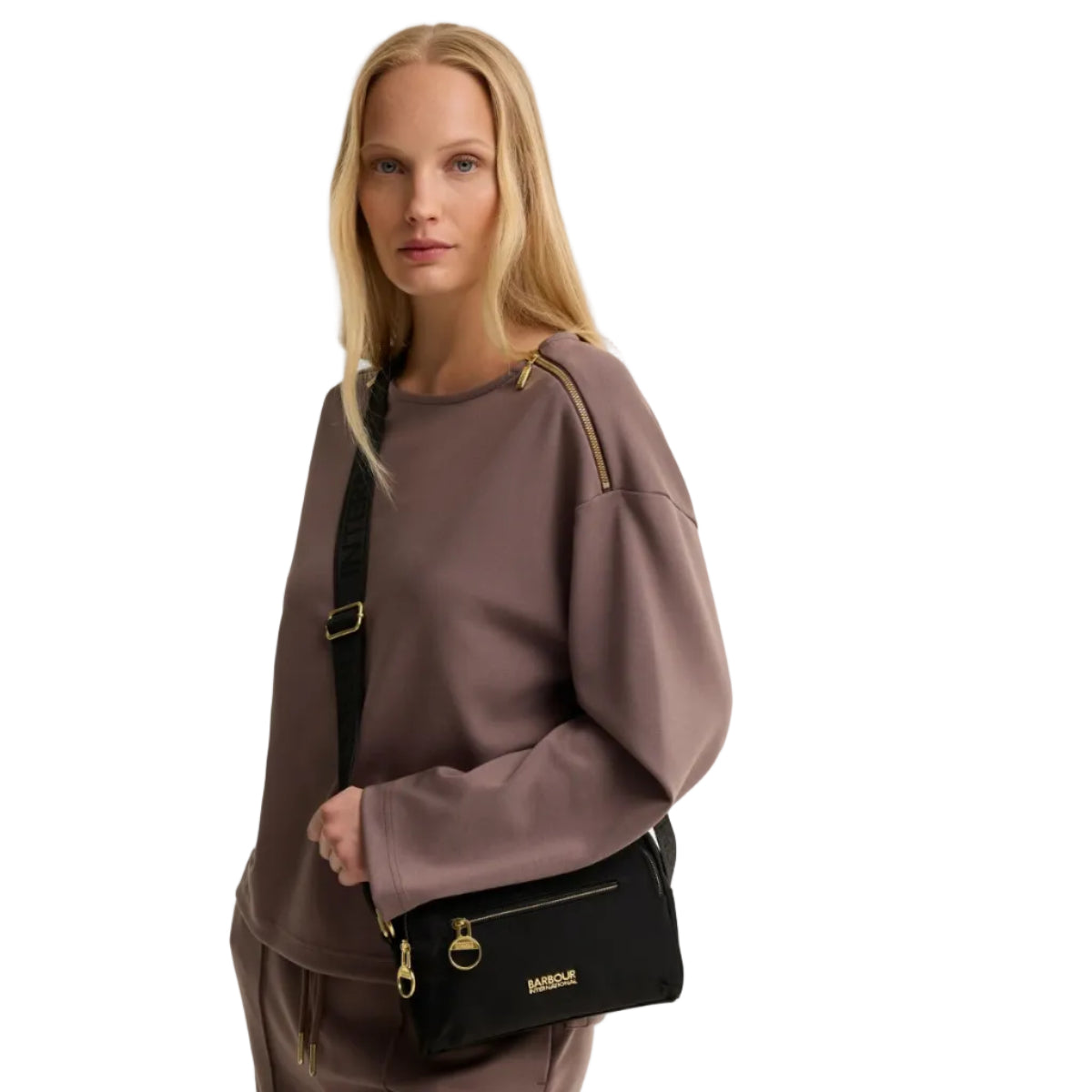 Barbour women's black crossbody bag