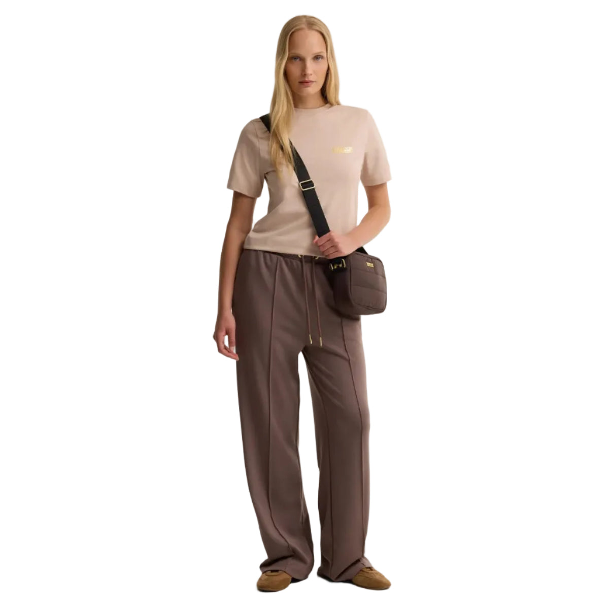 Barbour International Womens Bag Monaco Baffle Quilt Crossbody Truffle