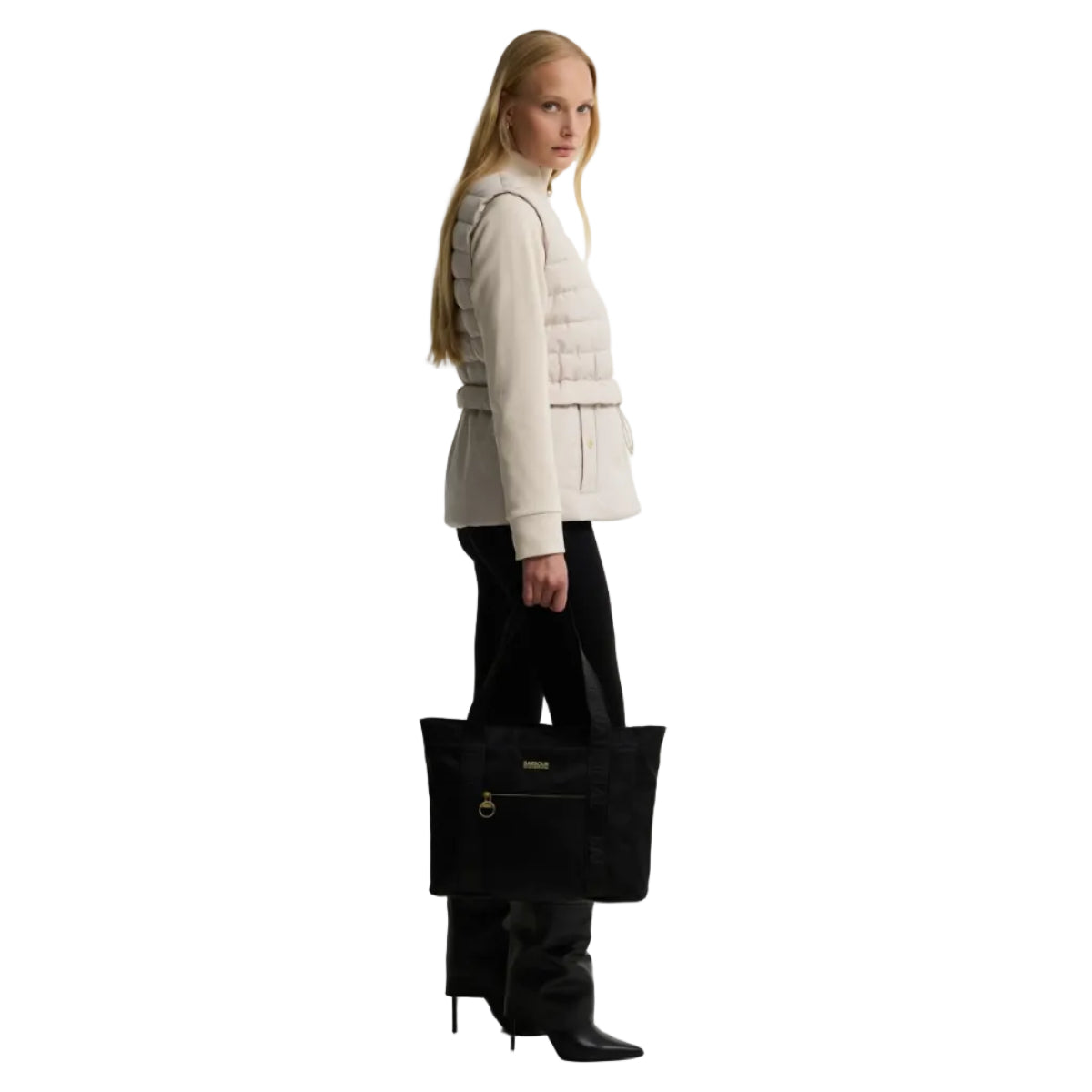 Barbour International Womens Bag Qualify Carry All Tote Black