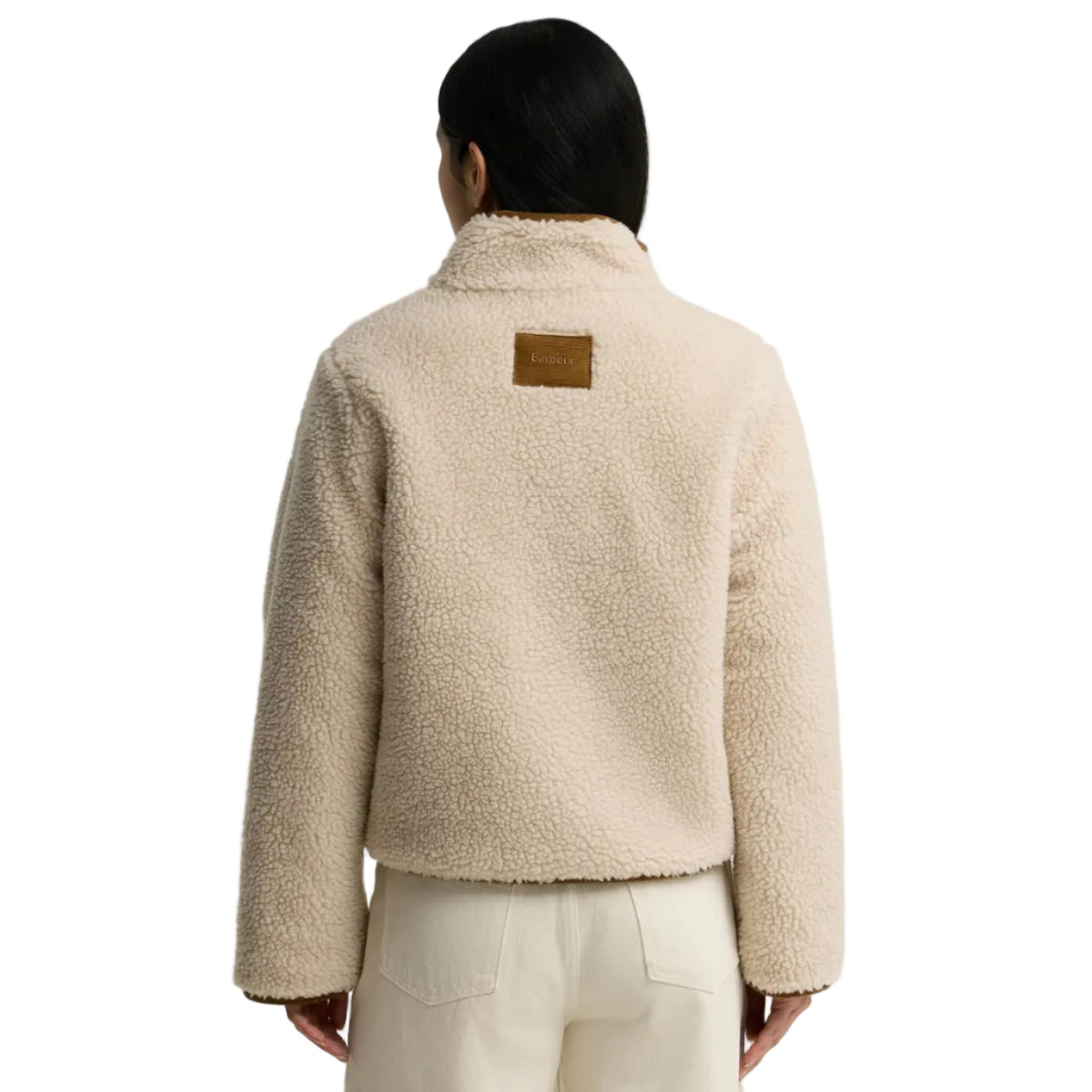 Barbour Womens Jacket Elenora Casual Fleece Cream