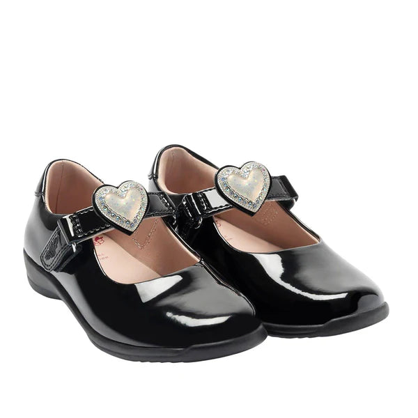 Lelli Kelly Girls School Shoe Sabrina Black Patent
