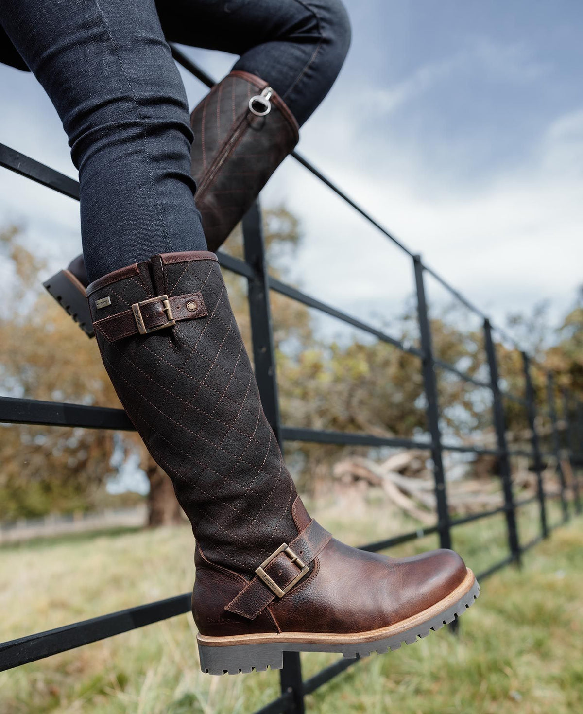 Barbour ladies knee high boots online