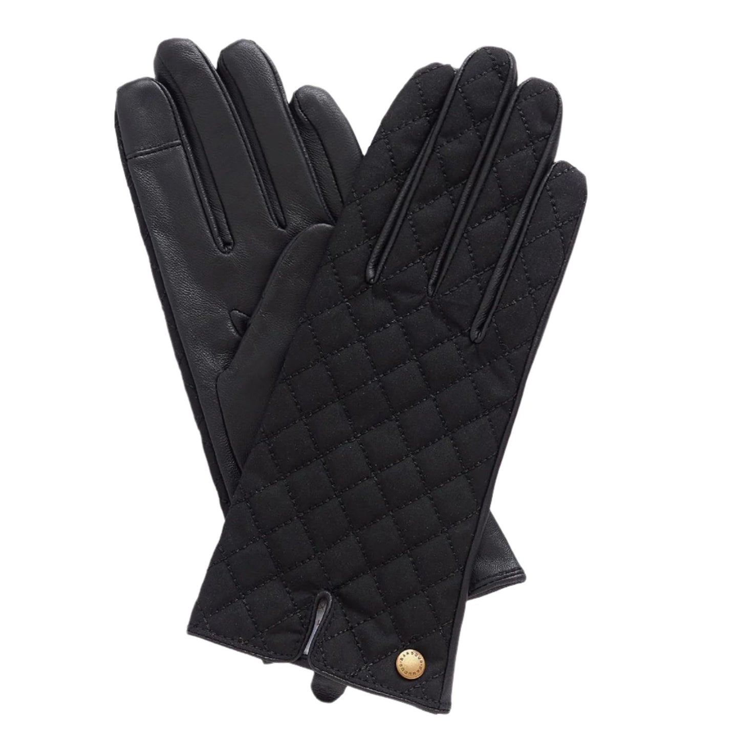 Barbour Womens Gloves Scarlet Black