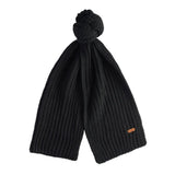 Barbour Womens Beanie/Scarf Saltburn Gift Set Black