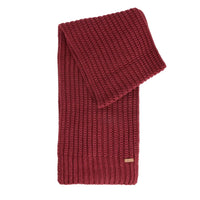 Barbour Womens Beanie/Scarf Saltburn Gift Set Cranberry