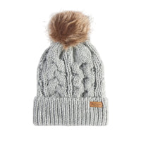 Barbour Womens Beanie/Scarf Penshaw Gift Set Grey
