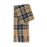Barbour Womens Beanie/Scarf Saltburn Tartan Gift Set Birchwood