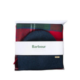 Barbour Olivia women's red spruce beanie and scarf gift set