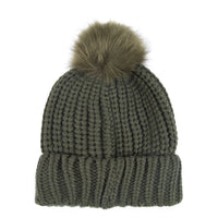 Barbour Womens Saltburn Beanie Hat Olive