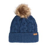 Barbour Penshaw women's navy peony beanie hat