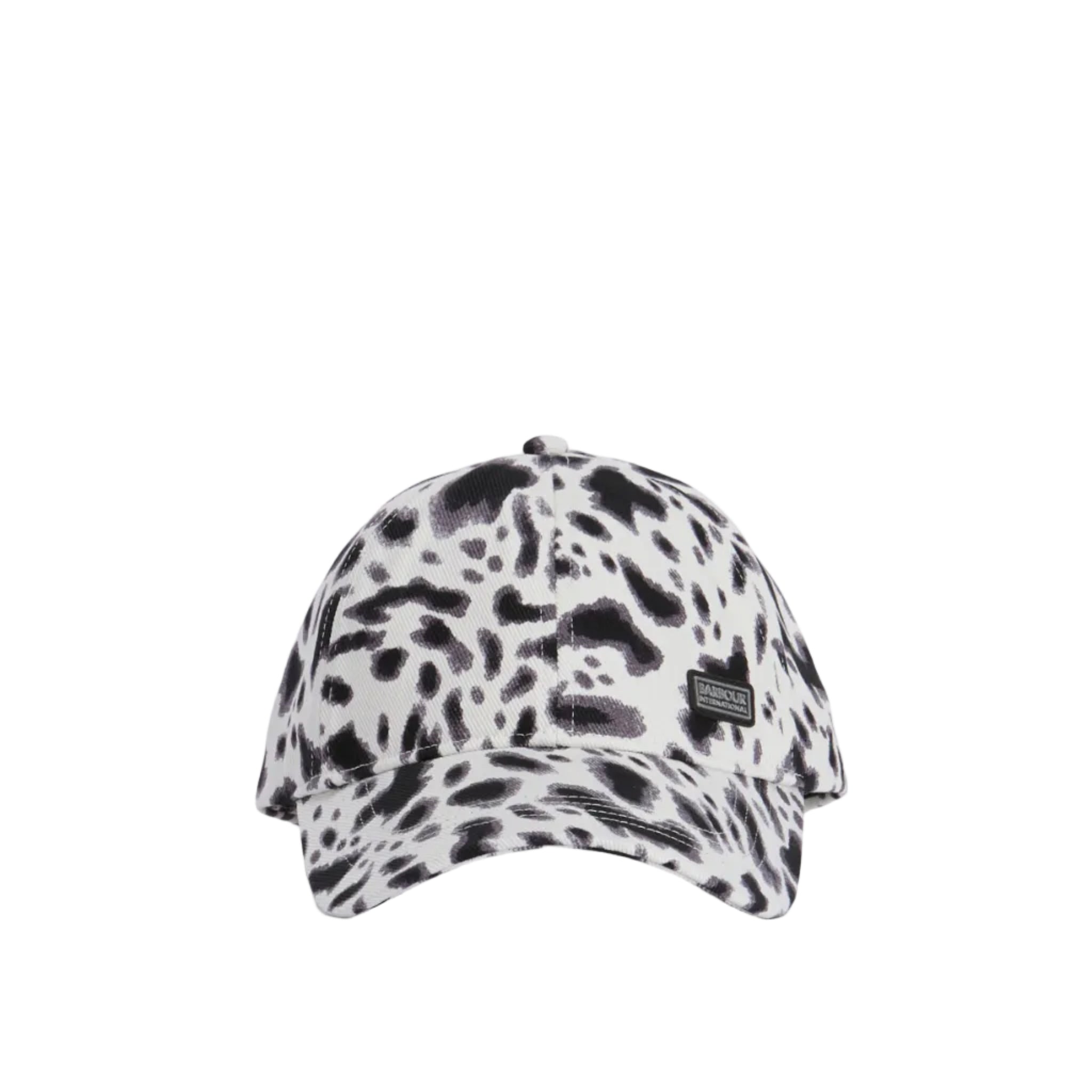Barbour International Womens Cap Santana Ink Leopard Print