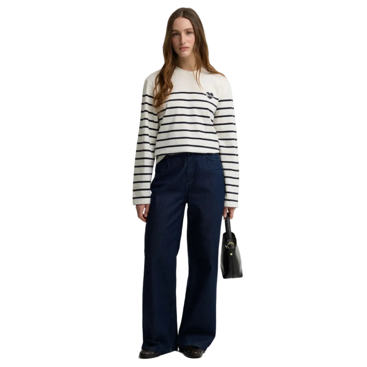 Barbour women's navy striped long-sleeve top