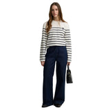 Barbour Womens Top Harling Striped Cloud/Dark Navy