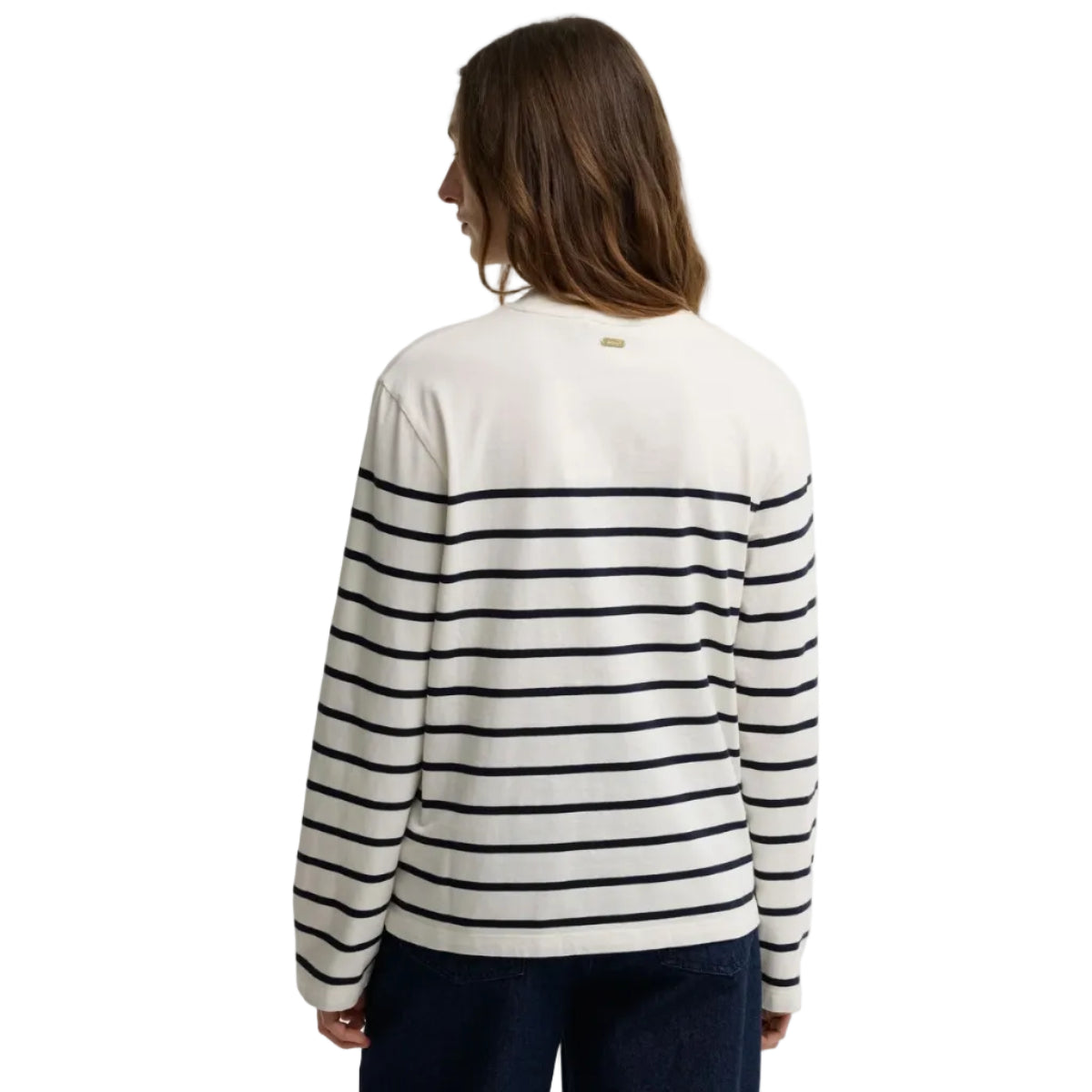 Barbour Womens Top Harling Striped Cloud/Dark Navy
