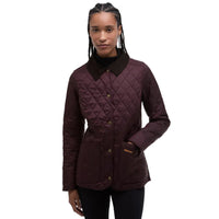 Barbour Womens Jacket Annandale Quilted Black Cherry