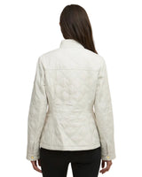 Barbour International Womens Jacket Halsey Quilted Silver Birch