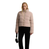 Barbour International Womans Halina Faux Velvet Puffer Jacket Nutmeg