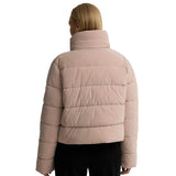 Barbour International Womans Halina Faux Velvet Puffer Jacket Nutmeg