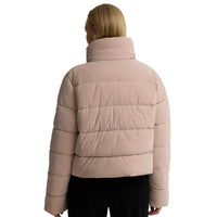 Barbour International Womans Halina Faux Velvet Puffer Jacket Nutmeg