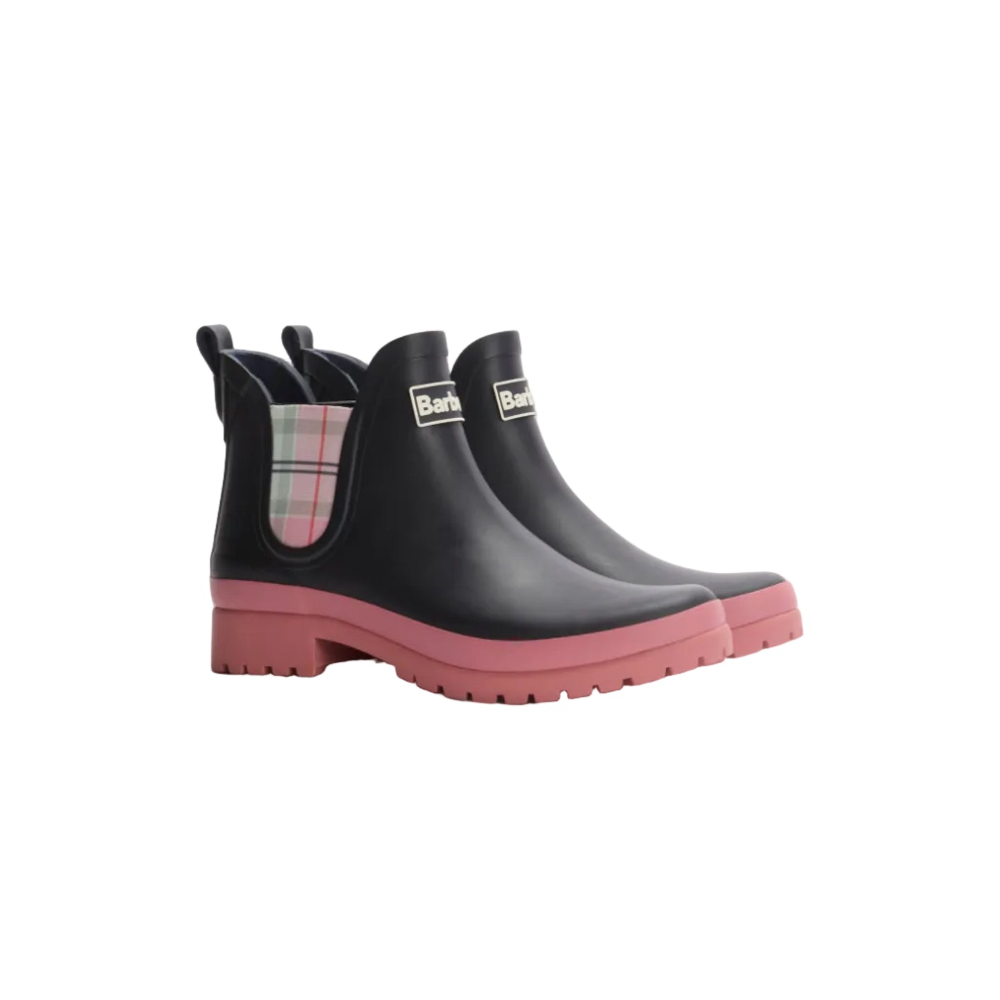 Barbour Womens Wellington Boot Mallow Navy/Cherry