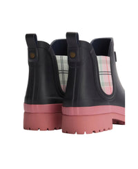 Barbour Womens Wellington Boot Mallow Navy/Cherry