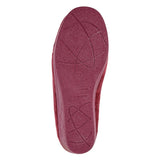 Sleepers Womens Slipper LS843 Burgundy/Ocelot