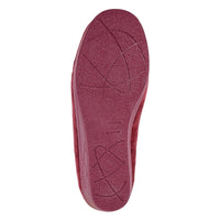 Sleepers Womens Slipper LS843 Burgundy/Ocelot