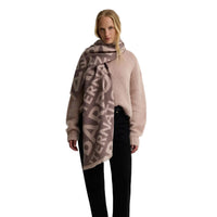 Barbour International Kenna women's truffle and nutmeg logo scarf
