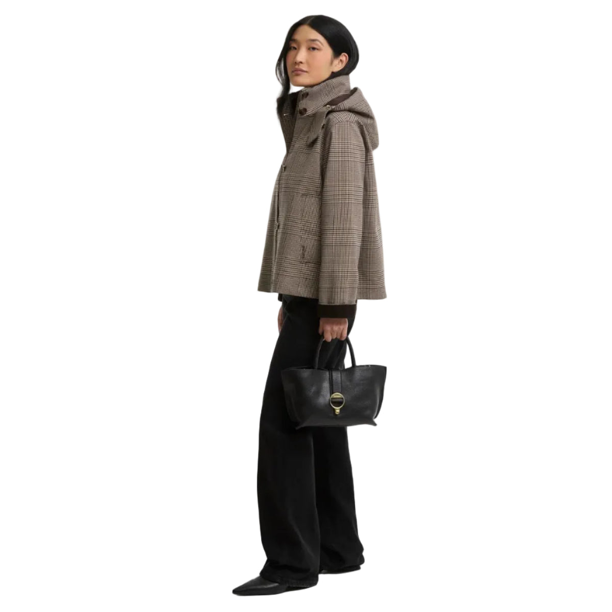 Barbour women's brown check showerproof jacket