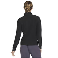 Skechers Womens Sweatshirt Go Luxe Rib ¼ Zip Black
