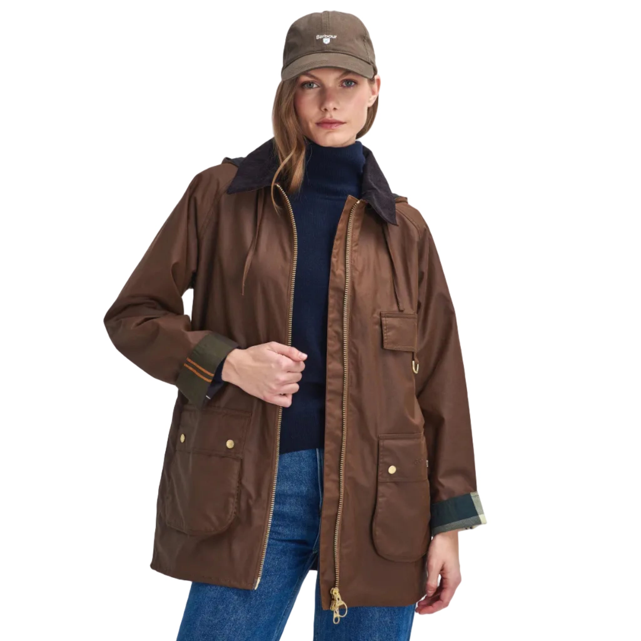 Barbour Womens Wax Jacket Highclere Bark/Mushroom