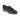Black patent leather lace-up brogue shoe with fringed detail and chunky sole