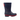 Lazy Dogz Splash kids' navy blue wellington boots with red accents