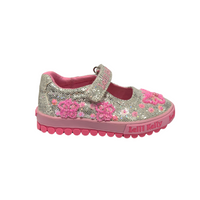 Lelli Kelly Girls Shoe Emerald Glitter Dolly Argento