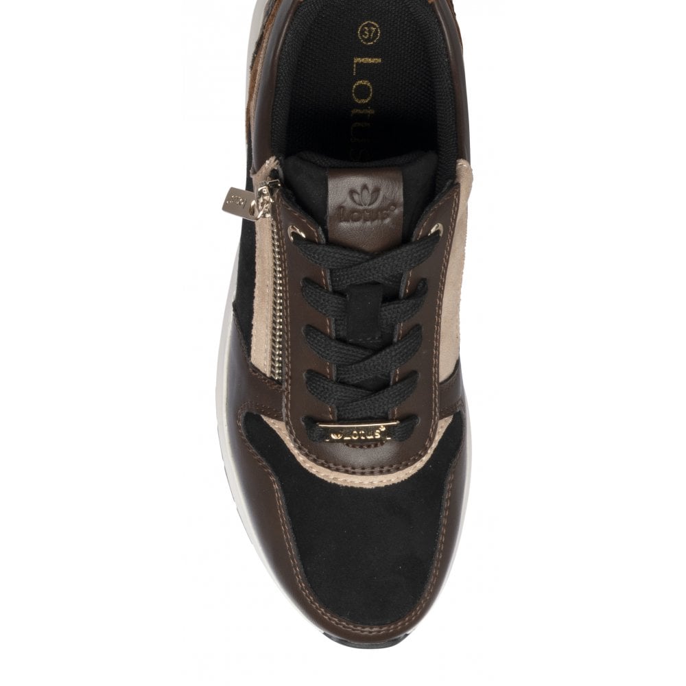 Lotus Womens Trainer Venus Brown/Black
