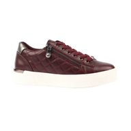 Lunar Xenon women's burgundy quilted panel trainers